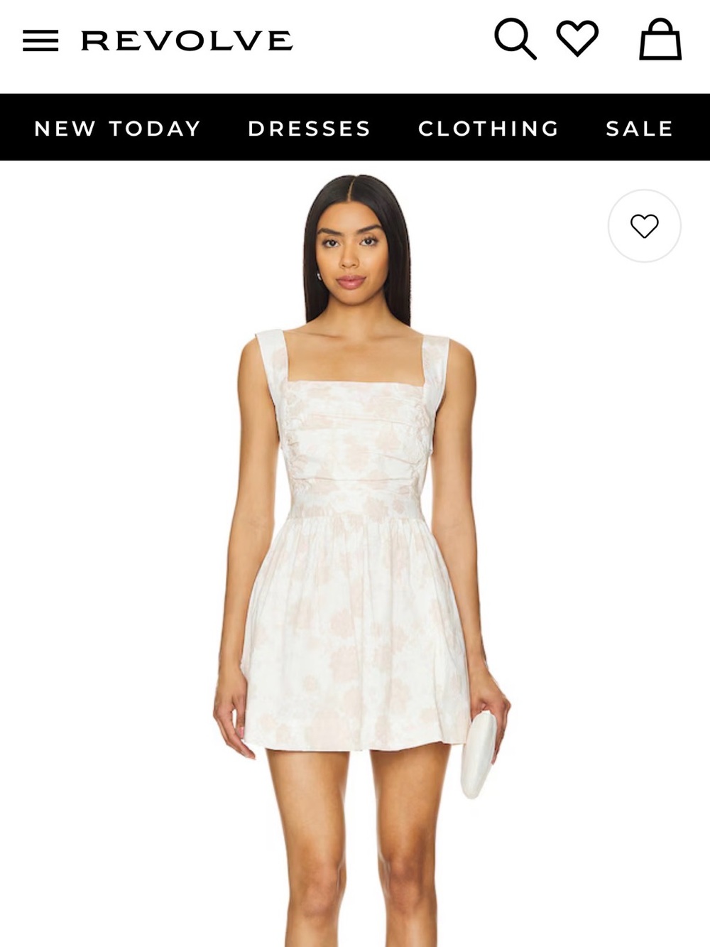 NWT Free People Meet me in Maui Floral Mini Dress in Pale Pink and ivory
